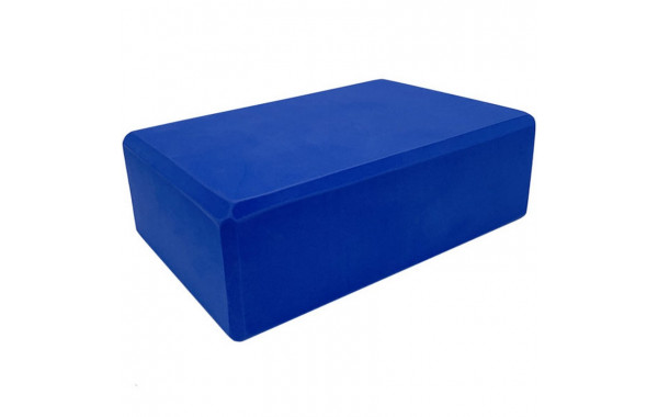 Йога блок Sportex полумягкий, из вспененного ЭВА (A25568) BE100-1 синий 600_380