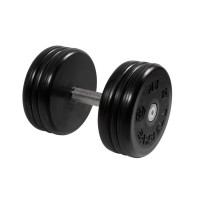 Гантель классик MB Barbell с вращающейся ручкой 27 кг MB-FdbEM-B27