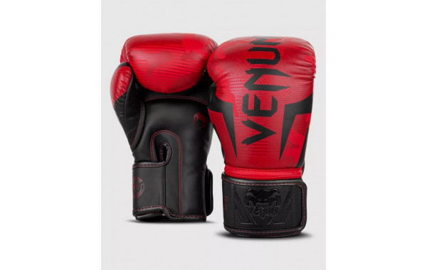 Перчатки Venum Elite 1392-499-14oz красный\камуфляж 600_380