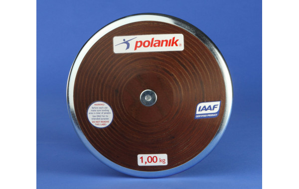 Диск универсальный из прочной клееной фанеры 1 кг. Polanik HPD11-1 Сертификат IAAF № I-11-0492 600_380