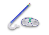 Набор для плавания детский Sportex маска+трубка (ПВХ) E41237-1 синий