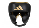 Шлем боксерский AdiStar Pro Head Gear adiPHG01M черно-золотой