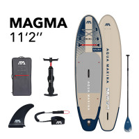 SUP-доска 340х84х15см, насос, весло, лиш, киль, ремнабор, сумка, до 150кг Aqua Marina Magma BT-23MAP
