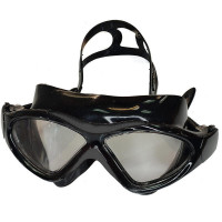 Очки маска для плавания взрослая (черные) Sportex E36873-8