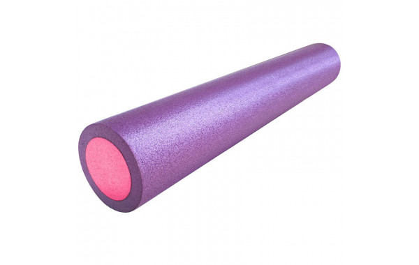 Ролик для йоги Sportex полнотелый 2-х цветный (фиолетовый/розовый) 90х15см PEF90-10 600_380