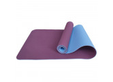 Коврик для йоги 183x61x0,6 см Sportex ТПЕ E33589 фиолетово\голубой