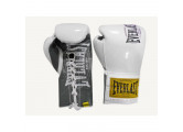 Боксерские перчатки Everlast боевые 1910 Classic 8oz белый P00001663