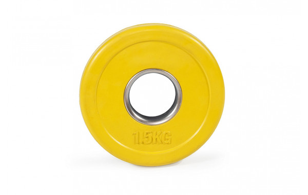 Цветной тренировочный диск Stecter D50 мм 1,5 кг желтый 2234 600_380