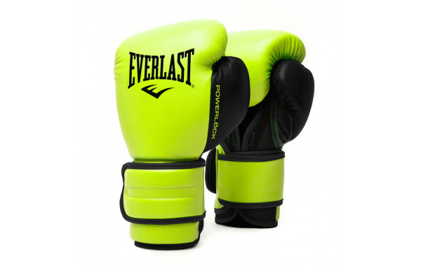 Боксерские перчатки тренировочные Everlast Powerlock PU 2 14oz сал. P00002316 600_380