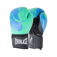 Перчатки тренировочные 14oz Everlast Spark P00002804 синий\зеленый
