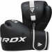 Перчатки тренировочные RDX BGR-F6MW-14OZ черный\белый матовый 75_75