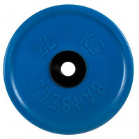 Диск олимпийский d51мм евро-классик MB Barbell MB-PltCE-20 20 кг синий