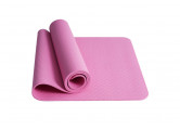 Коврик для йоги 183х61х0,6см Sportex ТПЕ E42687-1 розовый