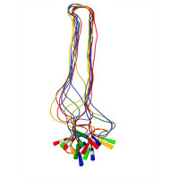 Скакалка 2,5м, цветная резина, ручка  пластмасса ФСИ ЮП2010