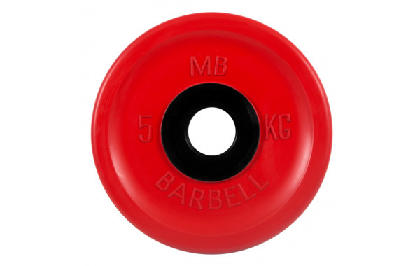 Диск олимпийский d51мм евро-классик MB Barbell MB-PltCE-5 5 кг красный 600_380