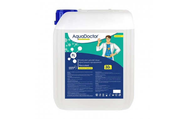 Флокулянт жидкий коагулирующий препарат AquaDoctor 30л канистра AQ15987 600_380