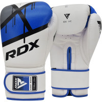 Перчатки тренировочные RDX BGR-F7U-14oz белый\синий