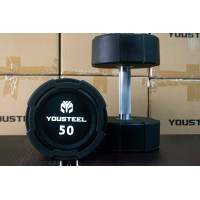 Гантель EVO 50кг полиуретановая YouSteel