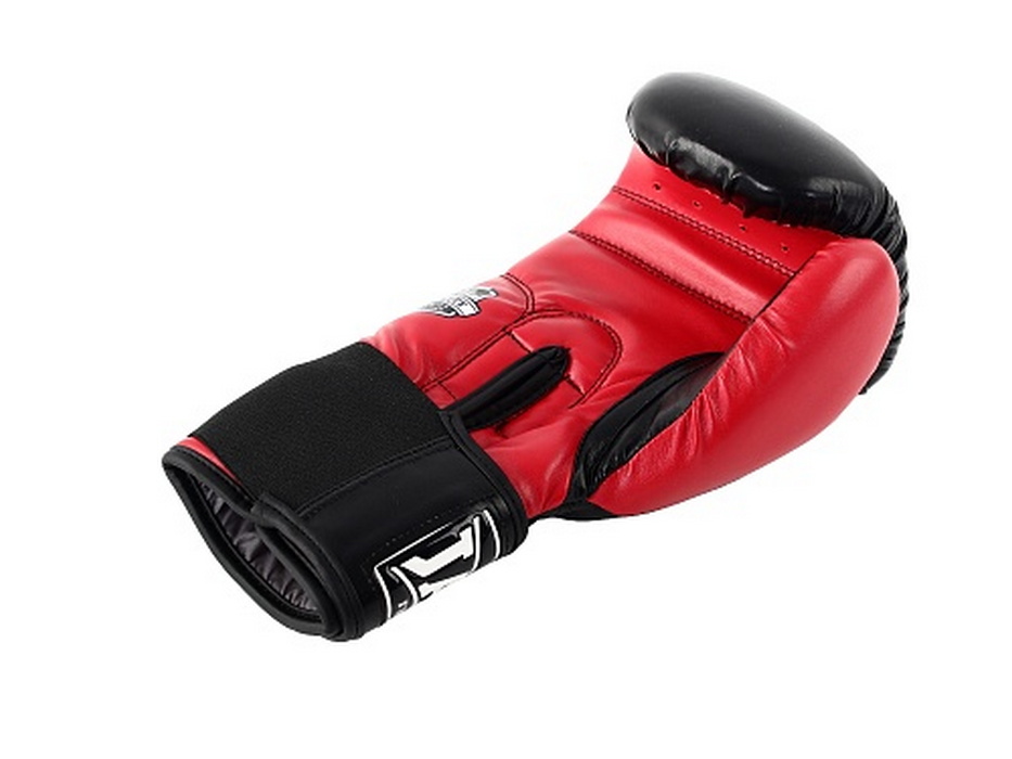 Боксерские перчатки Jabb JE-4056/Eu 56 черный/красный 14oz 933_700