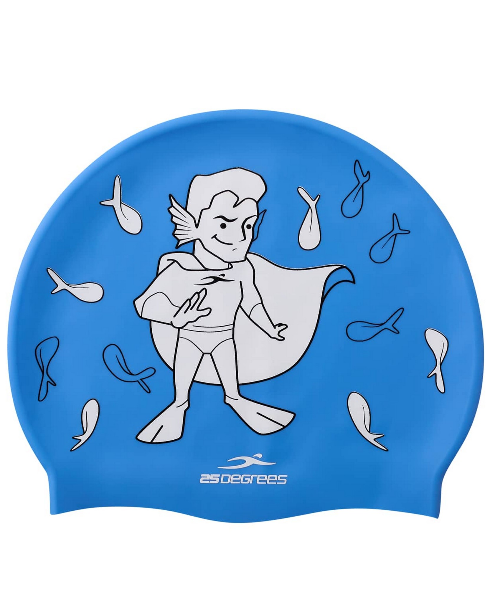 Шапочка для плавания 25DEGREES Floater Blue, силикон, детский 1663_2000