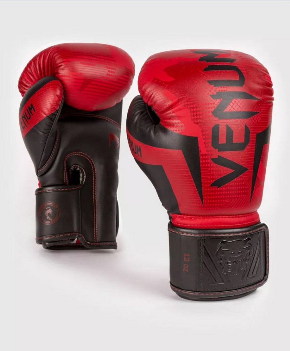 Перчатки Venum Elite 1392-499-14oz красный\камуфляж 991_1200