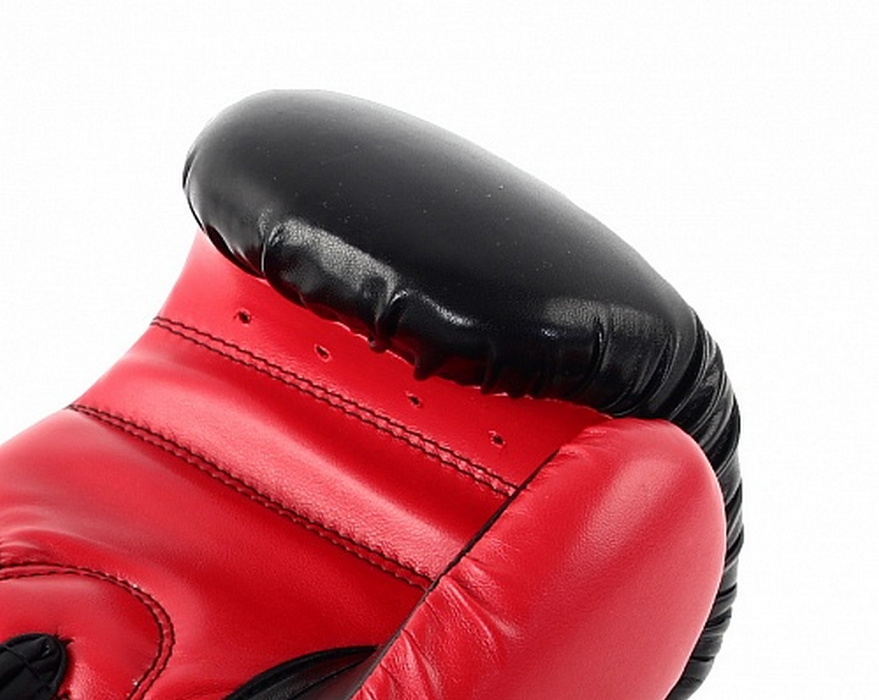 Боксерские перчатки Jabb JE-4056/Eu 56 черный/красный 14oz 879_700