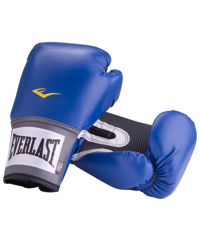 Перчатки боксерские Everlast Pro Style Anti-MB 2210U, 10oz, к/з, синий 665_800