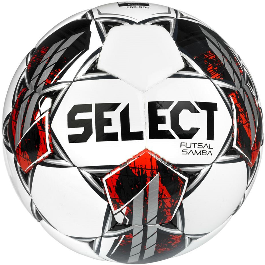Мяч футзальный Select Futsal Samba v22 1063460009, р.4,FIFA Basic, 32п, ТПУ, руч.сш, бел-кр-черн 927_928