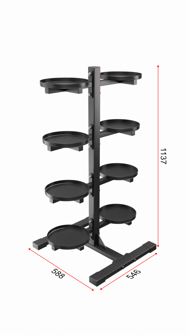 Стойка для гирь вертикальная на 8 шт Glav 13.408 720_1280