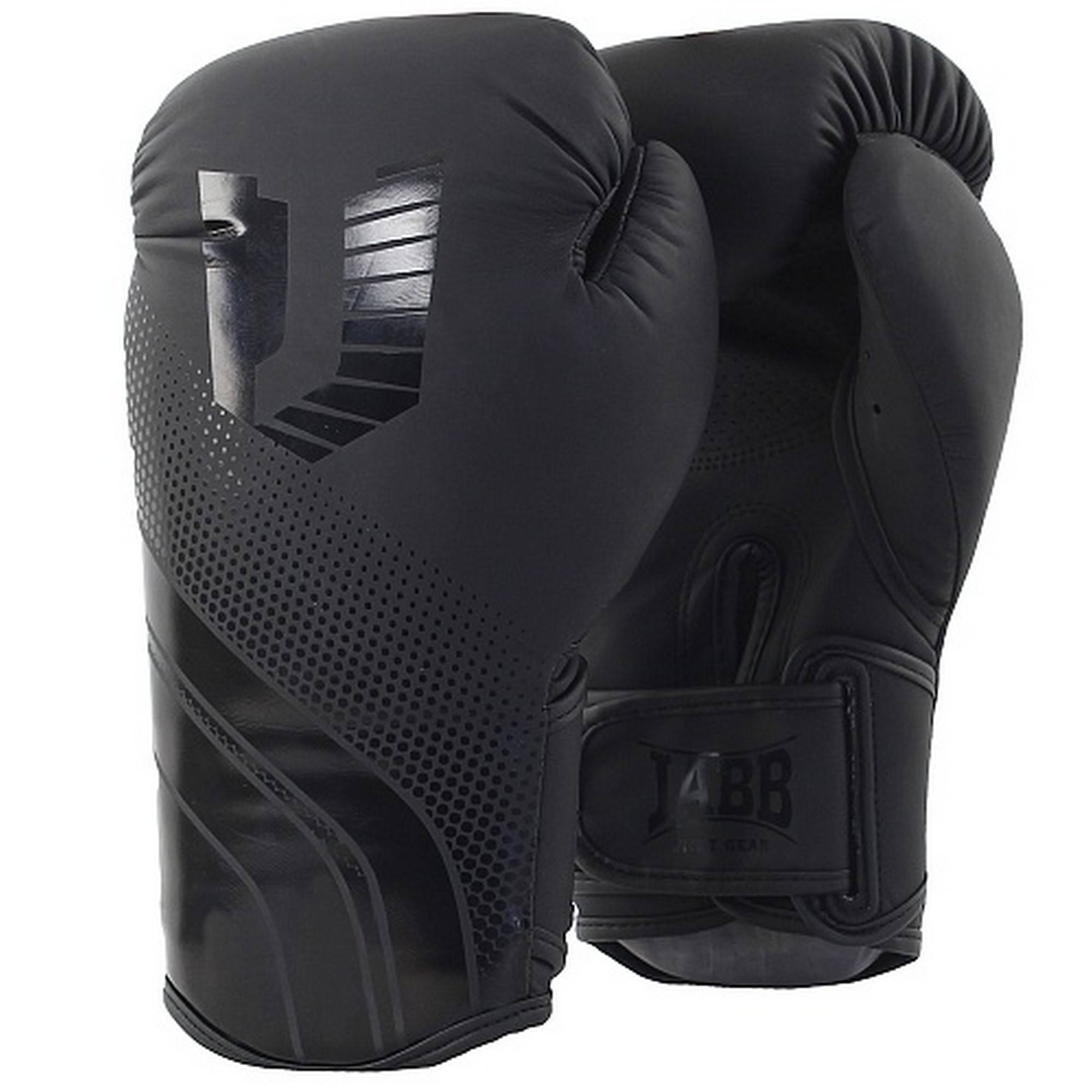 Перчатки боксерские (иск.кожа) 14ун Jabb JE-4077/Asia 77 черный 2000_2000