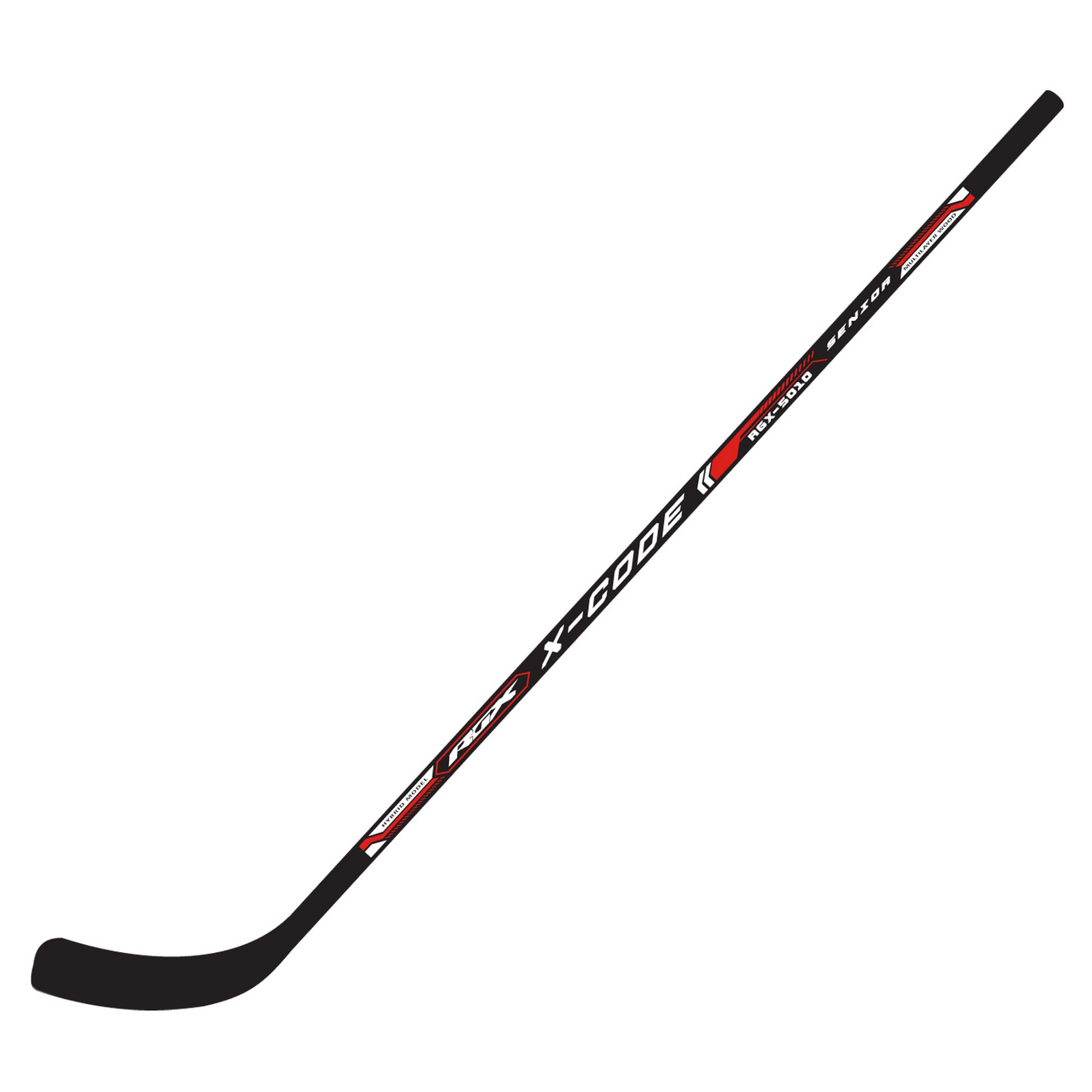 Клюшка для хоккея с шайбой RGX GX-5010 X-CODE Senior Black\Red R (Продается только по 10шт.) 2000_2000