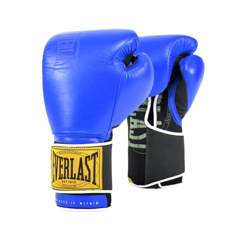 Боксерские перчатки Everlast 1910 Classic 14oz синий P00001715 800_800