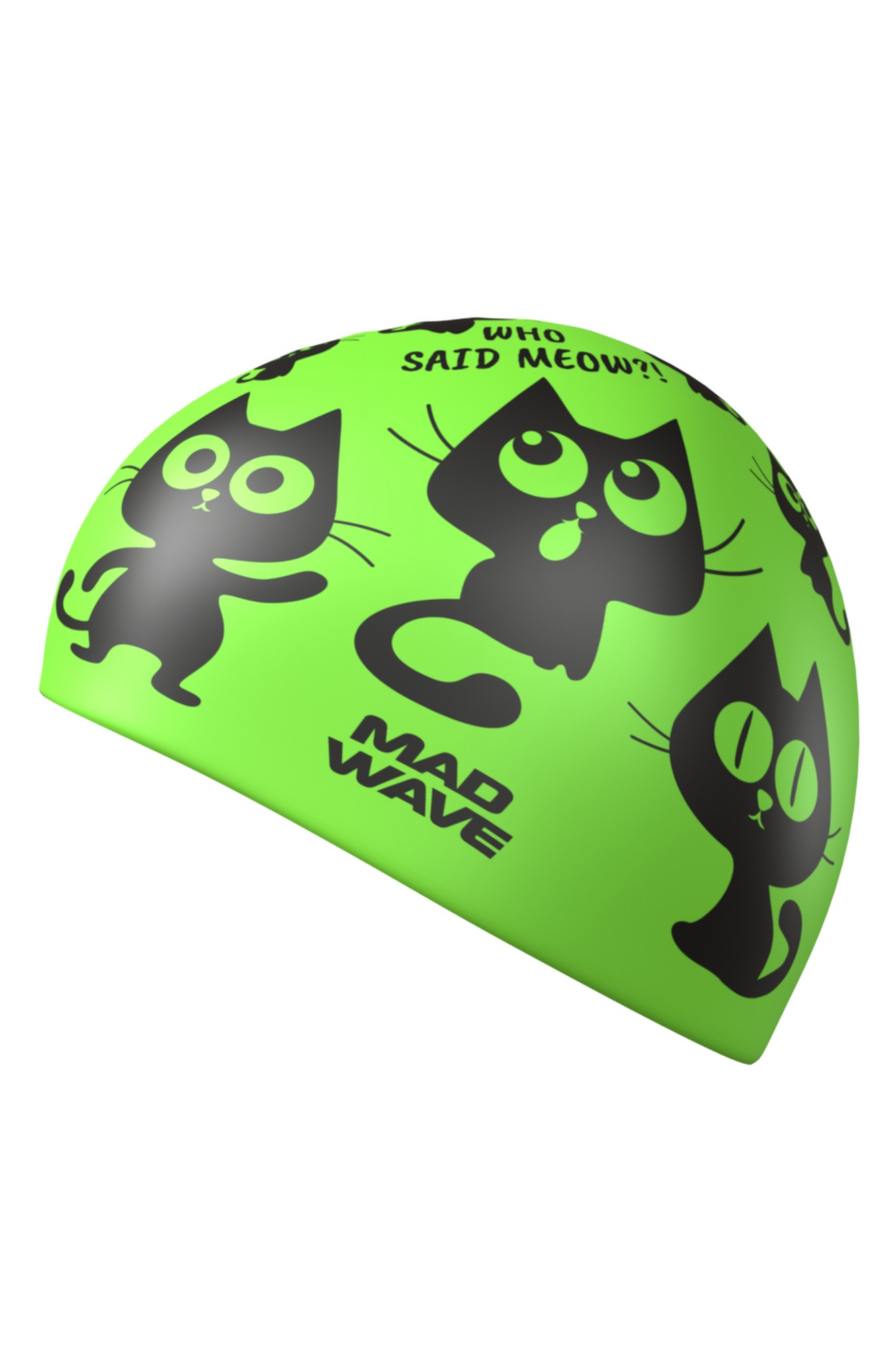 Юниорская силиконовая шапочка Mad Wave Cats M0574 05 0 00W 1333_2000
