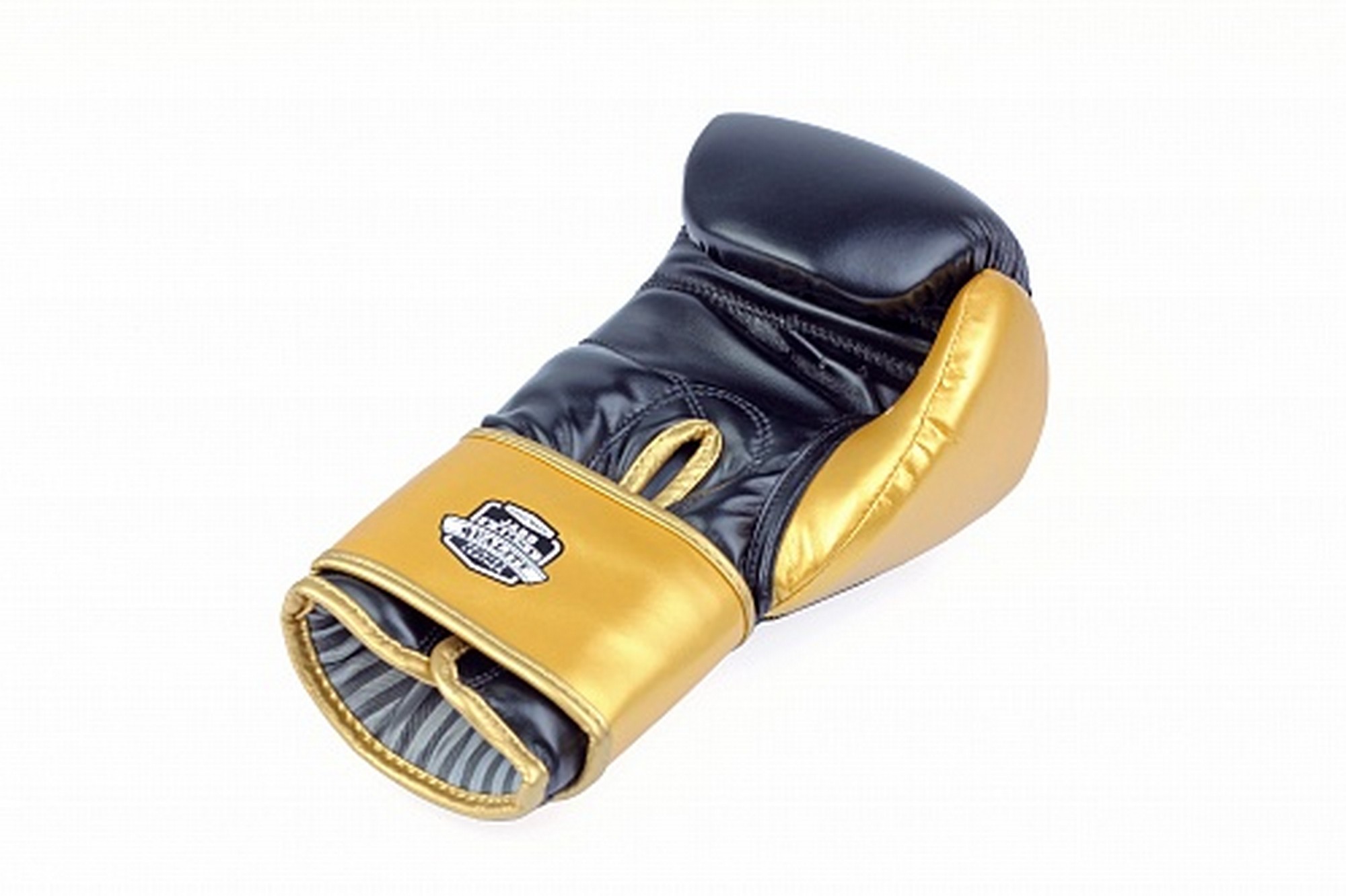 Перчатки боксерские (иск.кожа) 14ун Jabb JE-4081/US Ring черный\золото 2000_1332