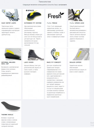 Лыжные ботинки Fischer Carbonlite Classic (S10520) (черно/желтый) 320_435