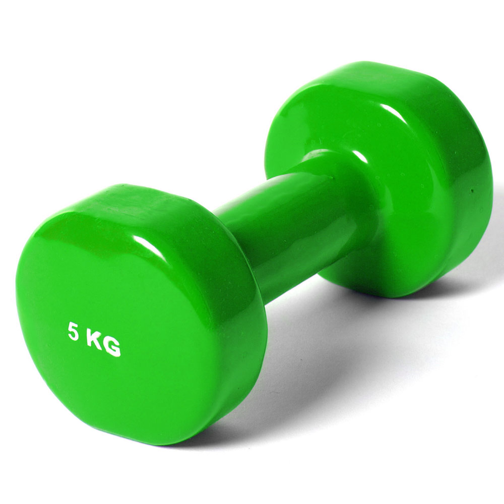 Гантель Sportex виниловая York 5.0 кг (зеленая) B35020 1000_1000
