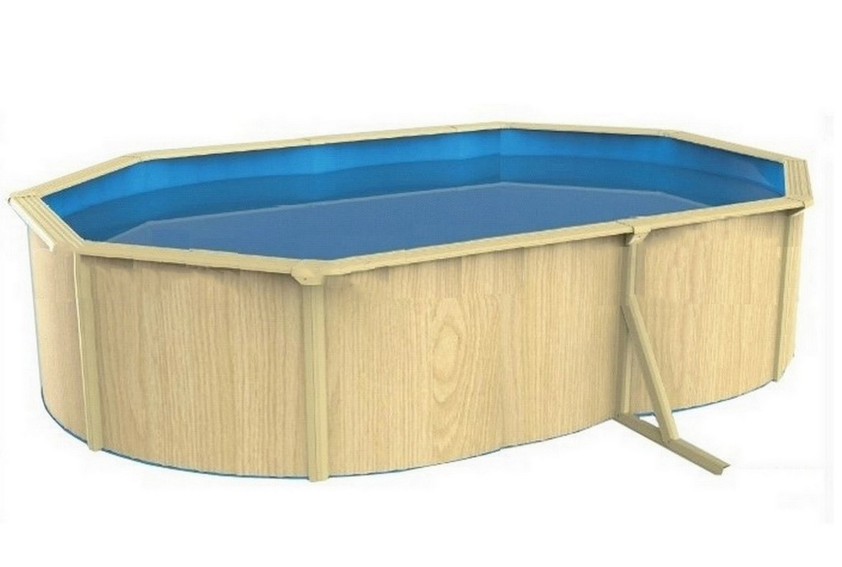 Морозоустойчивый бассейн овальный 910x460x130 см Poolmagic Wood Premium 1188_800