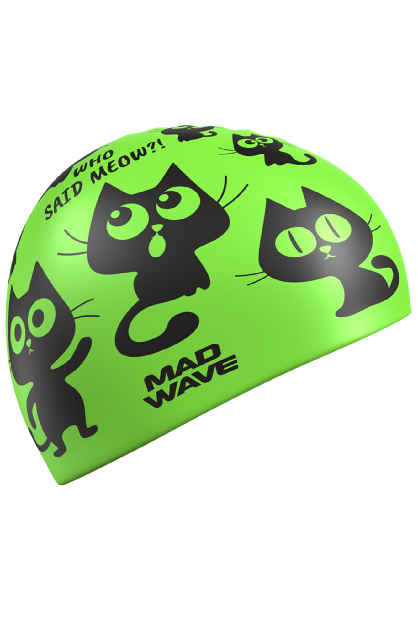 Юниорская силиконовая шапочка Mad Wave Cats M0574 05 0 00W 1333_2000
