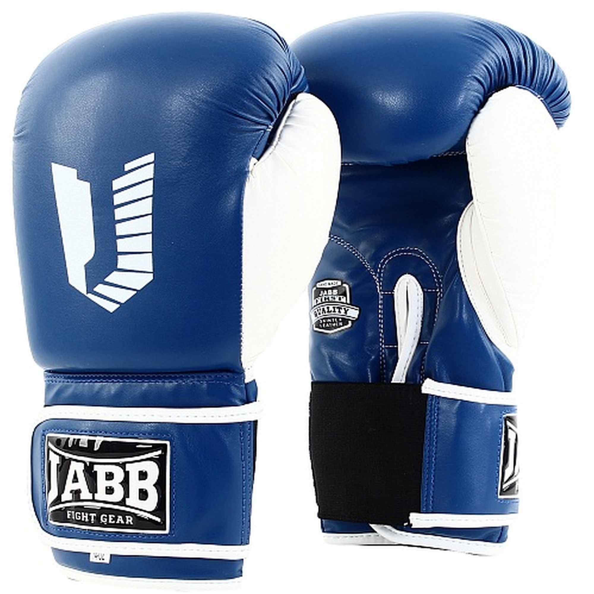 Перчатки боксерские (иск.кожа) 14ун Jabb JE-4056/Eu 56 синий\белый 2000_2000
