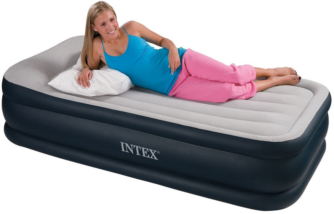 Надувная кровать Intex Deluxe Pillow Rest Raised Bed 99х191х42см, встр. насос 220V 64132 1093_700