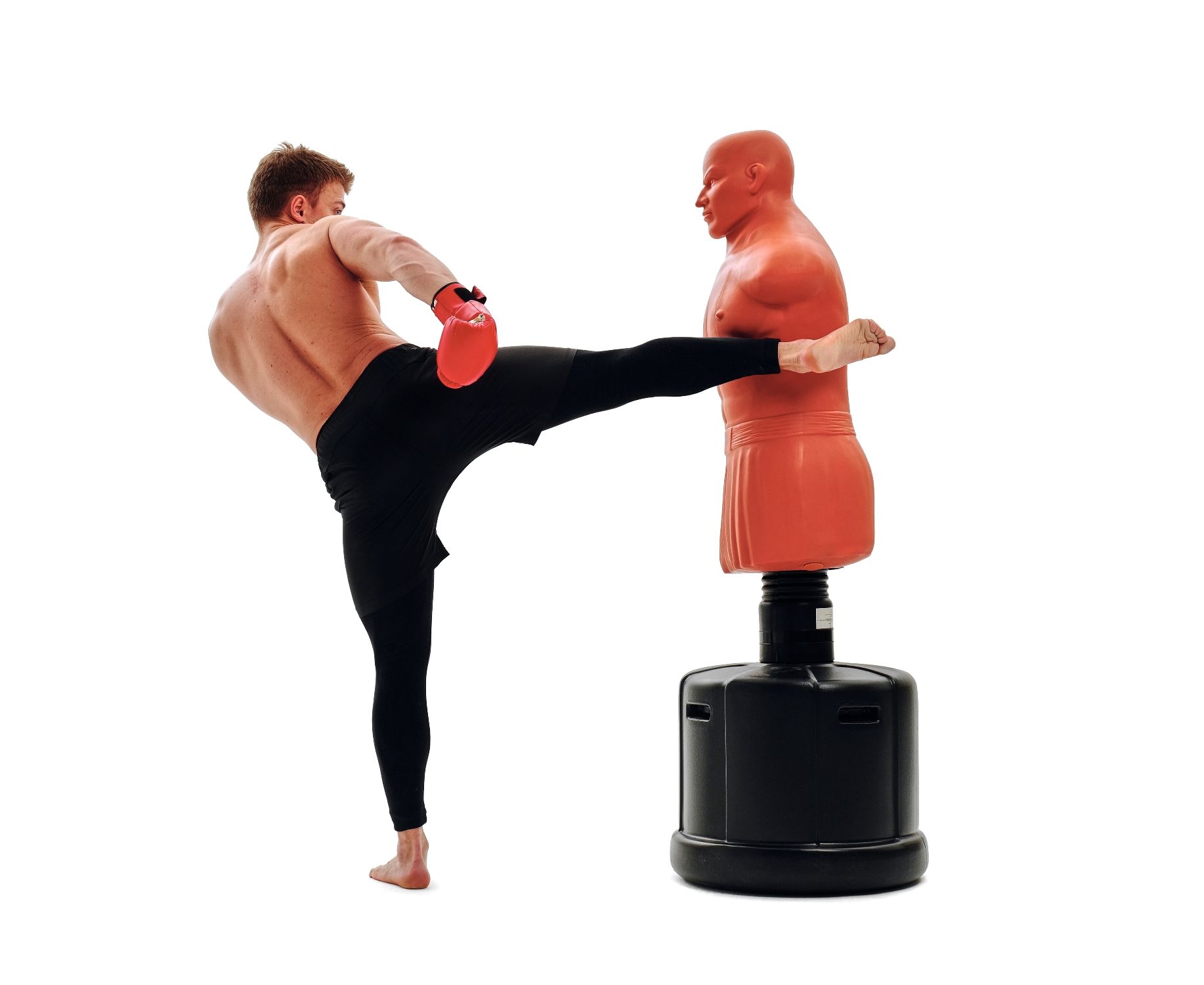 Манекен DFC Boxing Punching Man-Heavy TLS-A c регулировкой высоты, бежевый 1834_1500