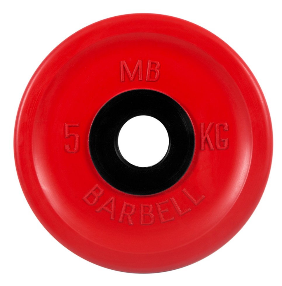 Диск олимпийский d51мм евро-классик MB Barbell MB-PltCE-5 5 кг красный 966_980