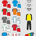 Форма футбольная ФСИ с короткими рукавами из импортного материала, 11064 120_120