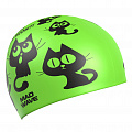 Юниорская силиконовая шапочка Mad Wave Cats M0574 05 0 00W 120_120
