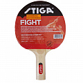 Ракетка для настольного тенниса Stiga Fight Red, 184001, для любителей, накладка 1,5 мм ITTF, прямая ручка 120_120