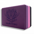 Блок для йоги Original Fit.Tools премиум, в коробке FT-3DBLOCK трехцветный 120_120