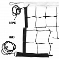 Сетка волейбольная 9,5х1 м, нить 3,5 мм ПП, яч.10 см FS-V-№6 черная 120_120