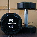 Гантель EVO 15кг полиуретановая YouSteel 120_120